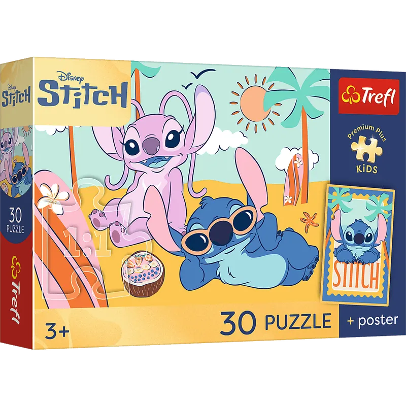 Puzzle 30 Trefl Premium Plus Kids Uśmiech Stitcha