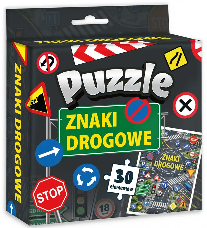 Puzzle 30 Znaki Drogowe