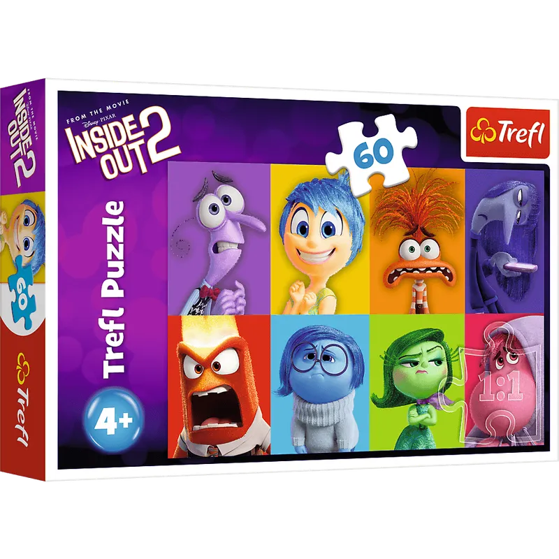 Puzzle 60 Poznaj swoje emocje Disney Inside Out 2, wiek 4+