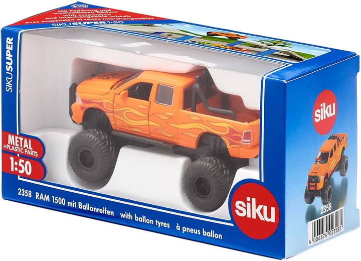 RAM 1500 z Oponami Balonowymi, Siku Super S2358