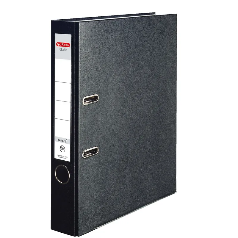 Segregator A4 Herlitz Q.File PP 5cm czarny