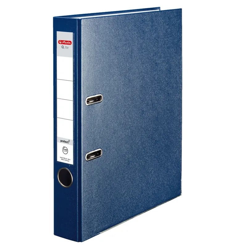 Segregator A4 Herlitz Q. File PP 5 cm niebieski