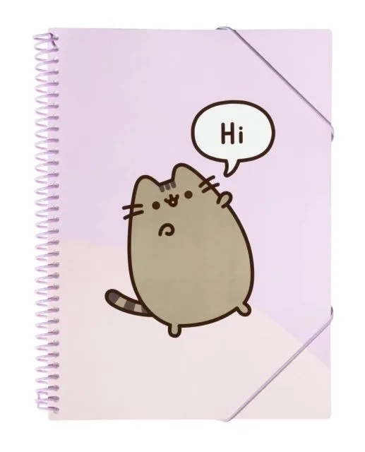 Skoroszyt A4 Pusheen GRUPOERIK z gumką, 30 kartek