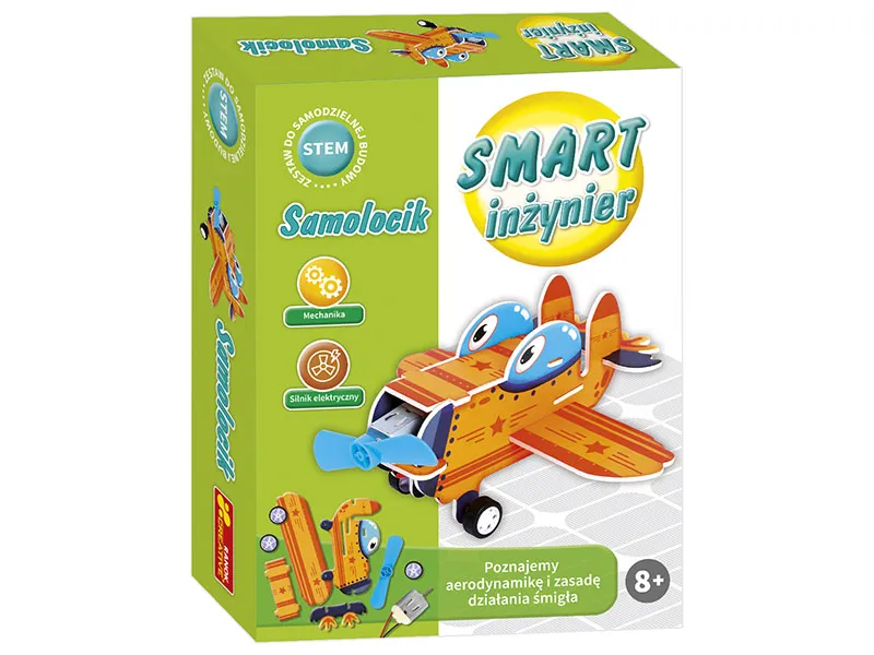 SMART inżynier Samolocik, zestaw edukacyjny do budowy modelu