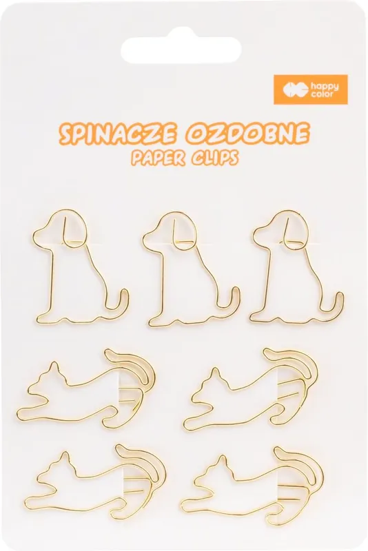 Spinacze ozdobne CAT&DOG Happy Color 7 szt.