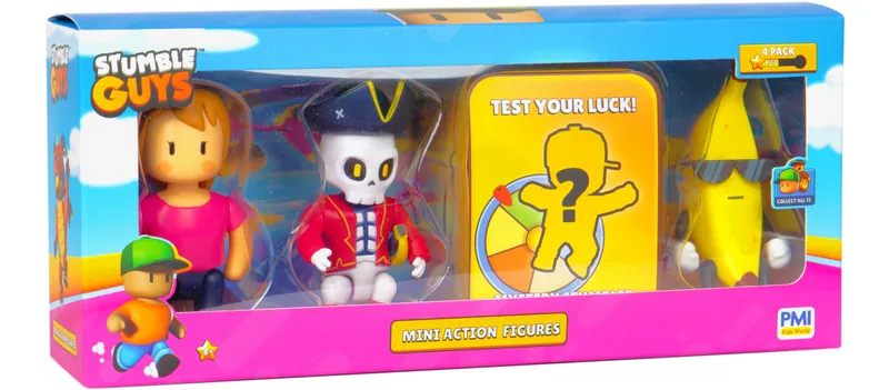 Stumble Guys Mini Action Figures 4 Pack B, figurki PMI Kids World