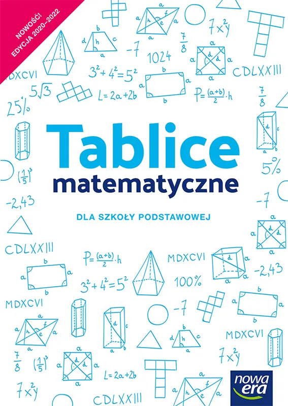 Tablice matematyczne, szkoła podstawowa 4-8