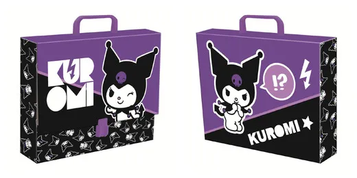 Teczka A4 z rączką XL Kuromi Black, ST-Majewski
