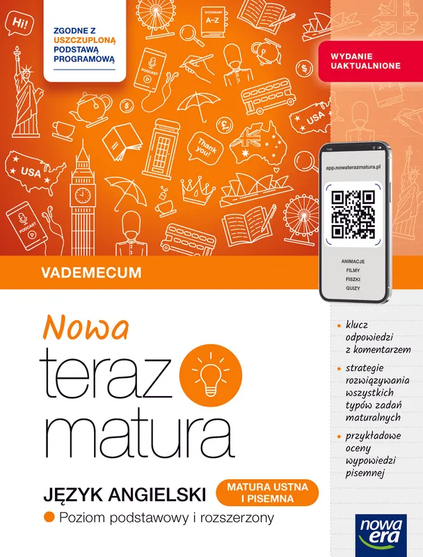 Teraz matura 2025-2026 Język angielski Vademecum zakres podstawowy i rozszerzony