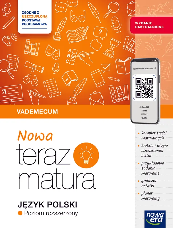 Teraz matura 2025/2026 Język polski Vademecum zakres rozszerzony