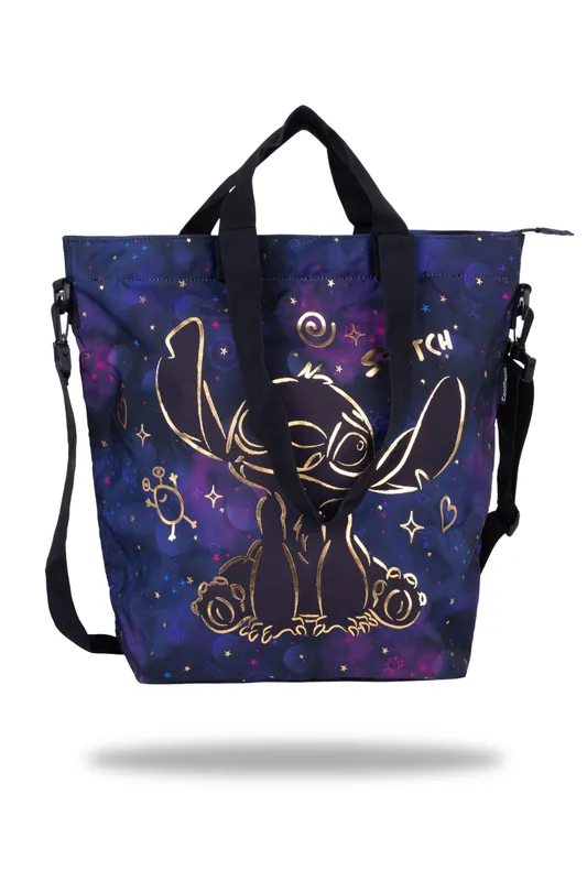 Torba na ramię Disney Gold Soho Stitch, PATIO, wymiary 42x48x17 cm