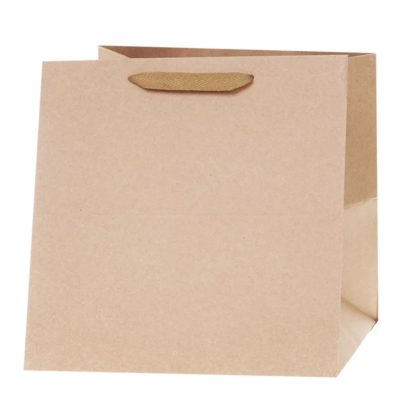 Torebki prezentowe Lux Kraft Q4, 12 sztuk, ROZETTE
