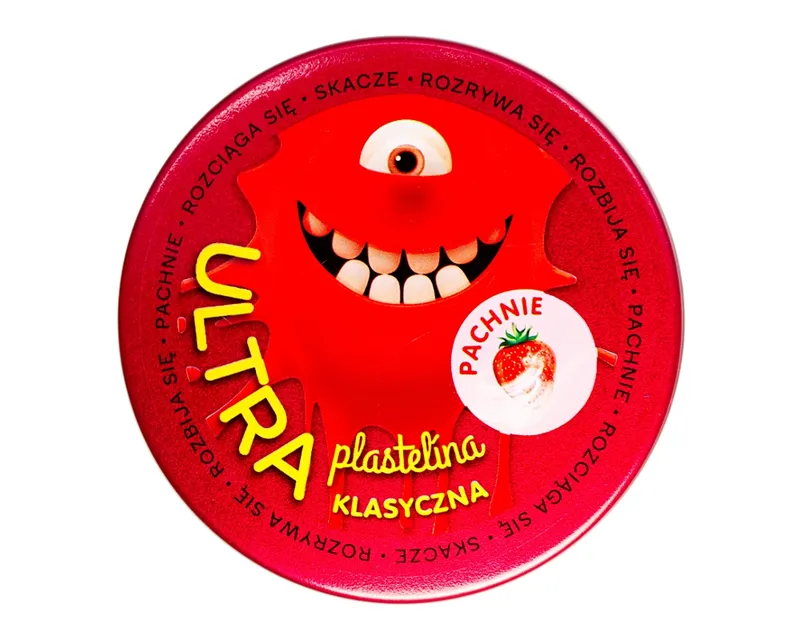 Ultraplastelina pachnąca czerwona, zapach truskawki