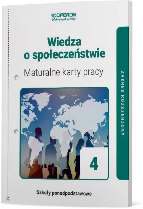 Wiedza o społeczeństwie, maturalne karty pracy 4, liceum, Operon