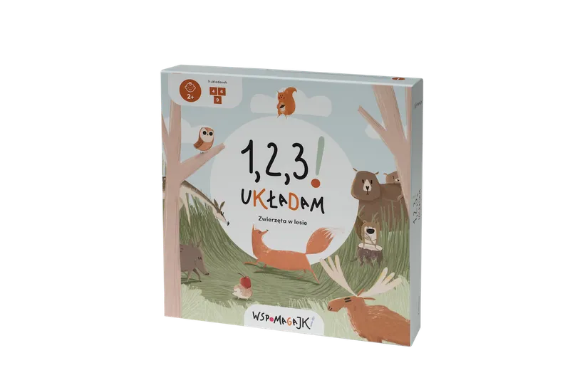 Wspomagajki 1,2,3! Układam Zwierzęta w lesie, układanki