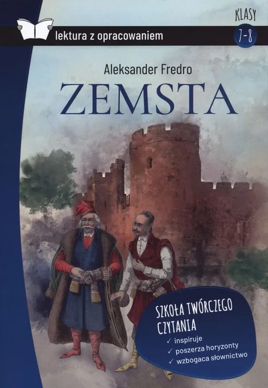 Zemsta, lektura z opracowaniem, Aleksander Fredro, wydanie twarde