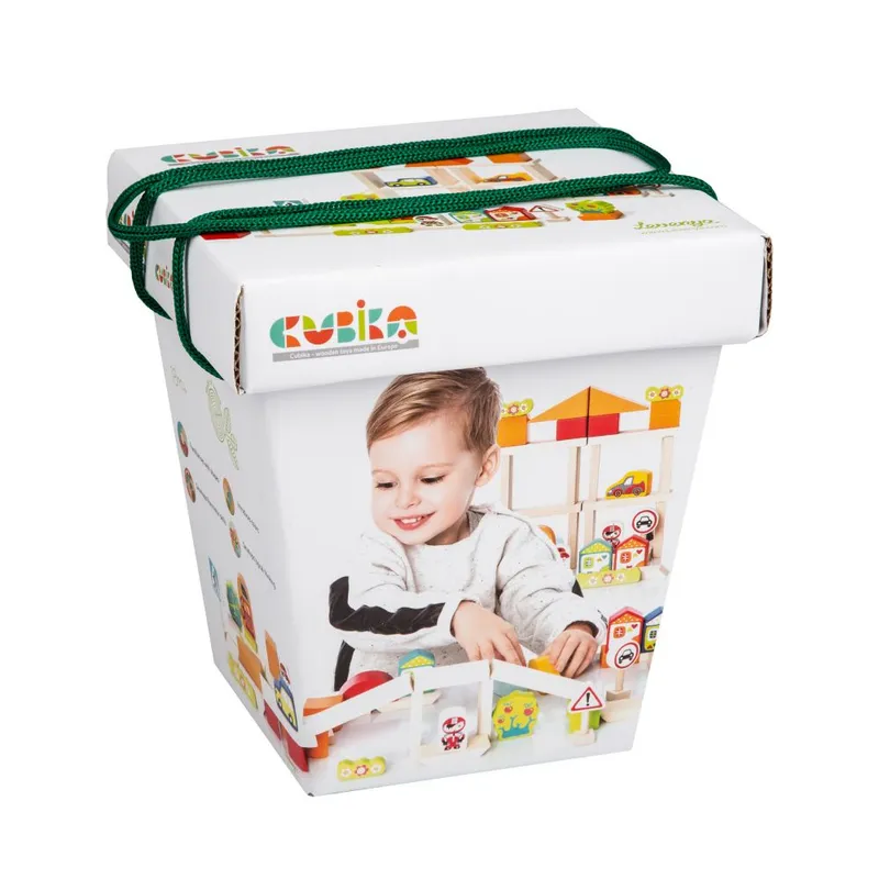 Zestaw klocków miasteczko chłopców Cubika 13913