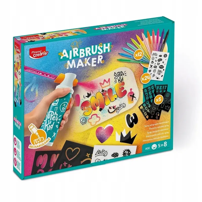 Zestaw kreatywny Airbrush Maker spray do graffiti, Maped Creativ