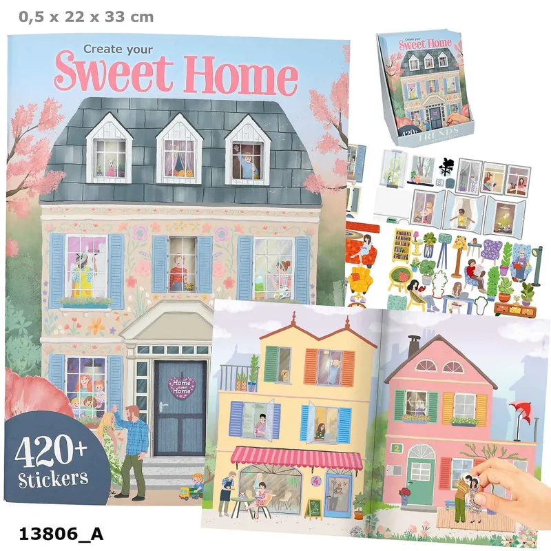 Zestaw kreatywny z naklejkami Sweet Home DEPESCHE